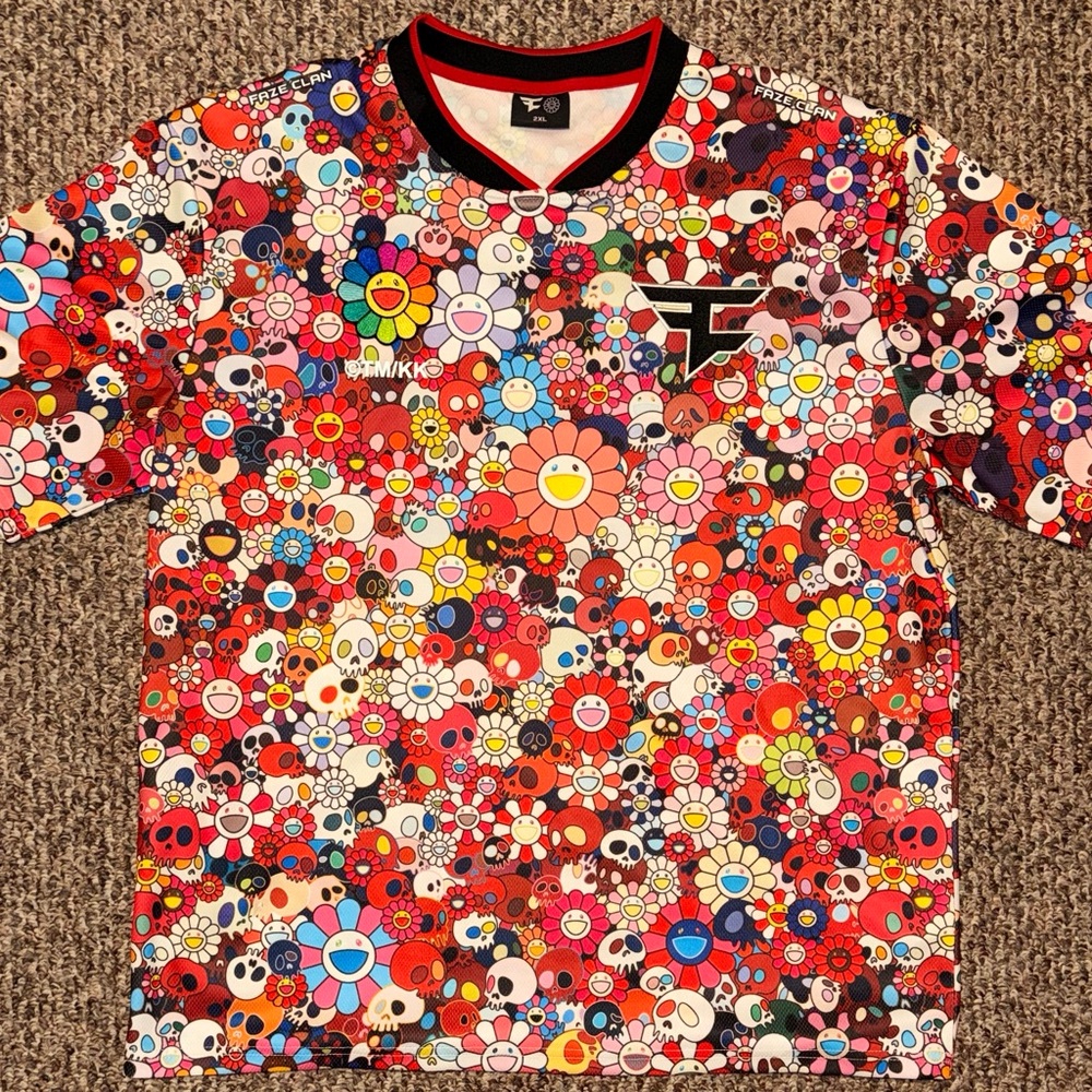 FaZe Clan x Takashi Murakami Jersey | RED | sz XXL